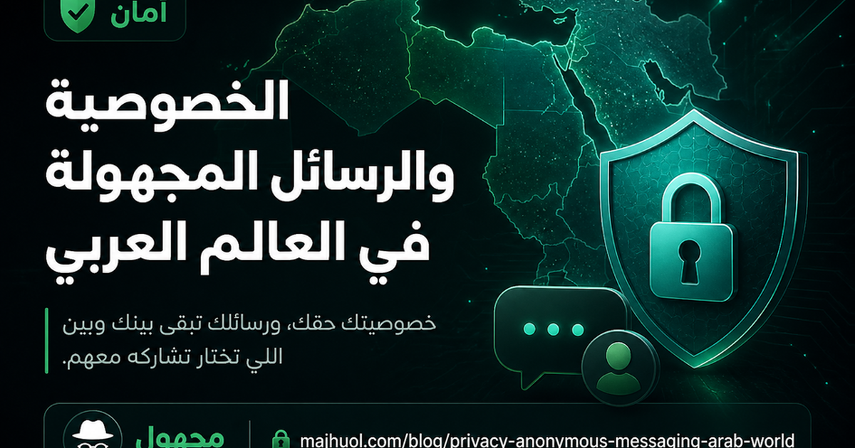 الخصوصية والرسائل المجهولة في العالم العربي — مجهول